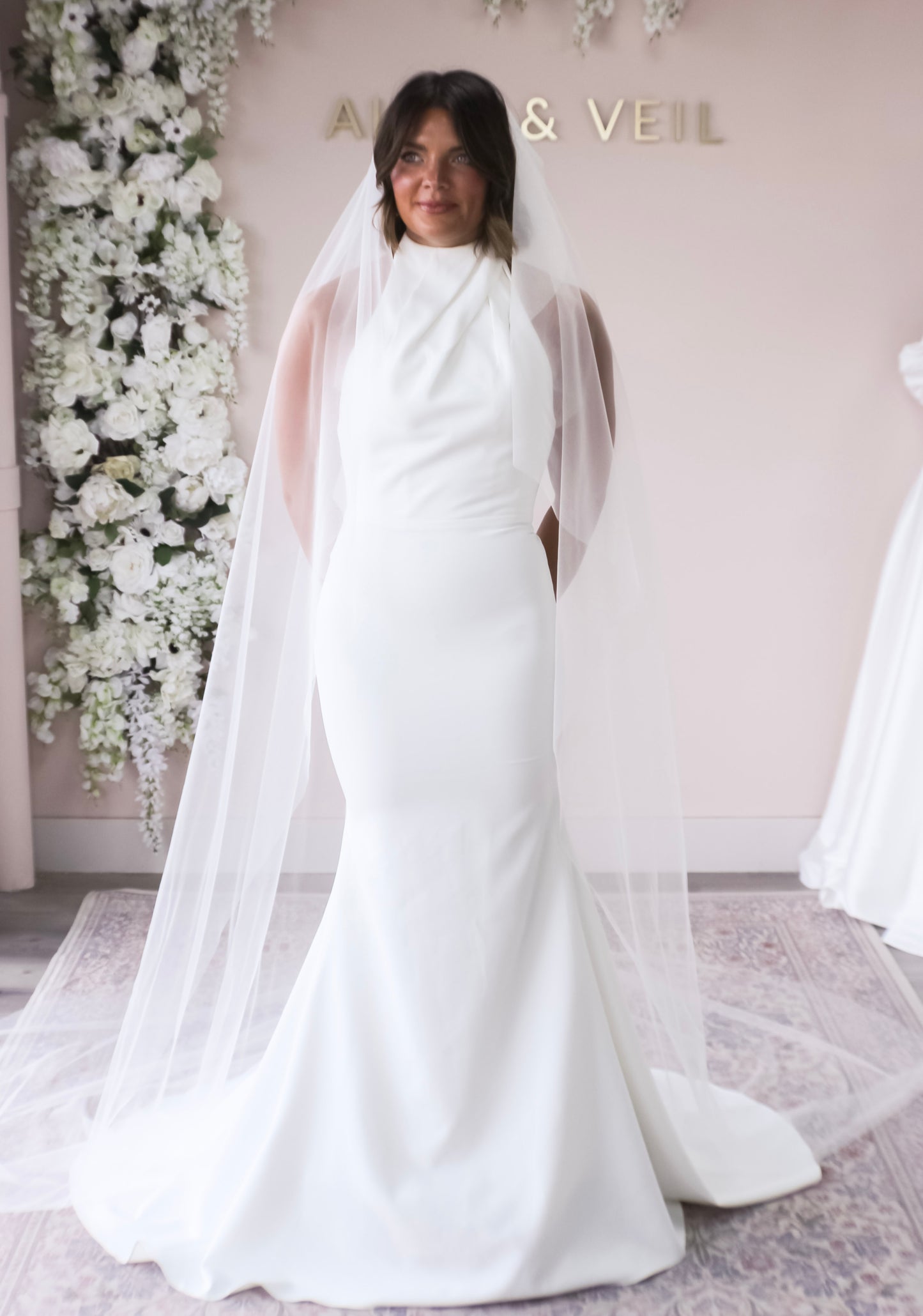 Classic Waterfall Edge Cathedral Veil