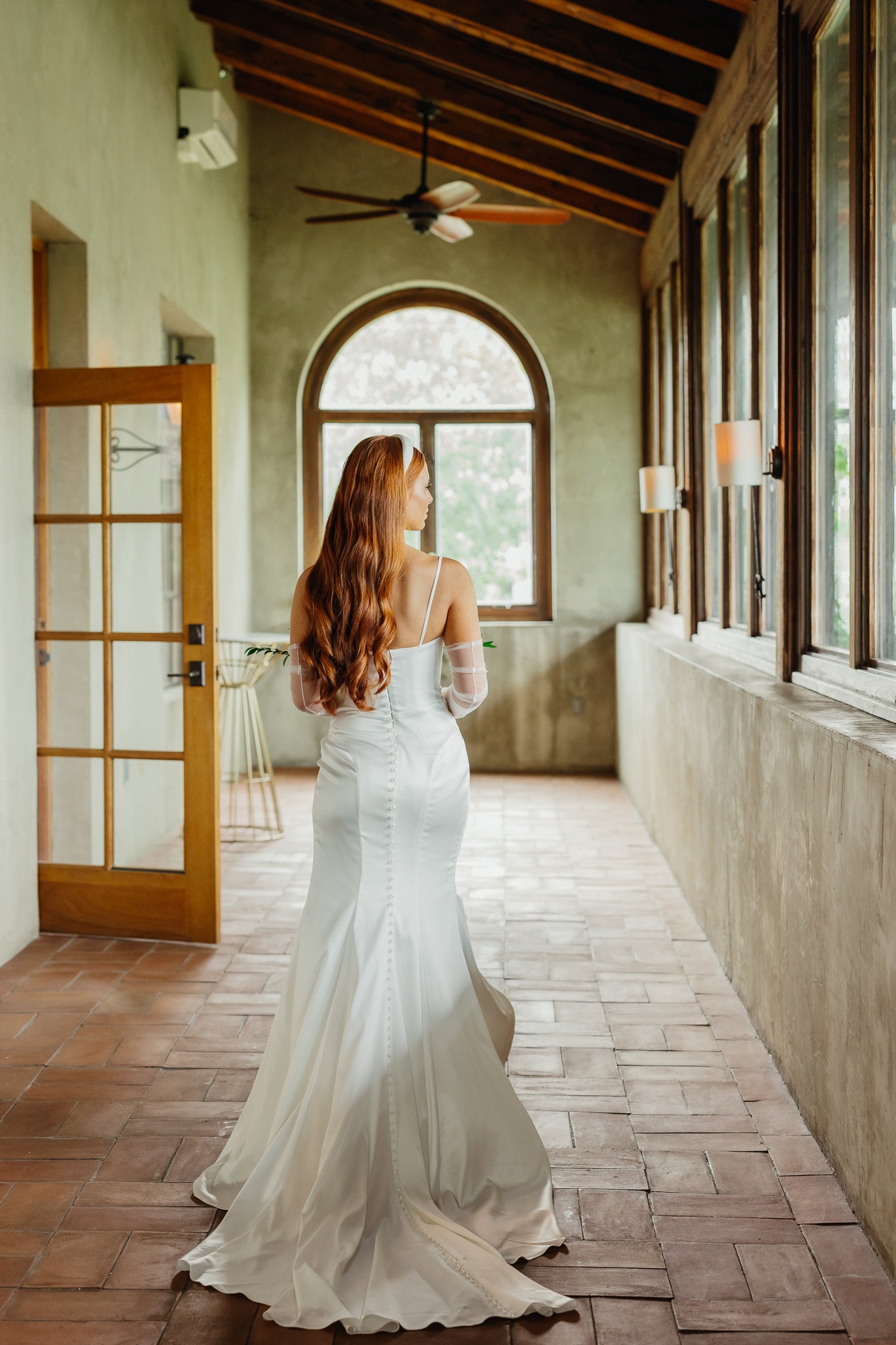 Soft Ruched Tulle Sleeve