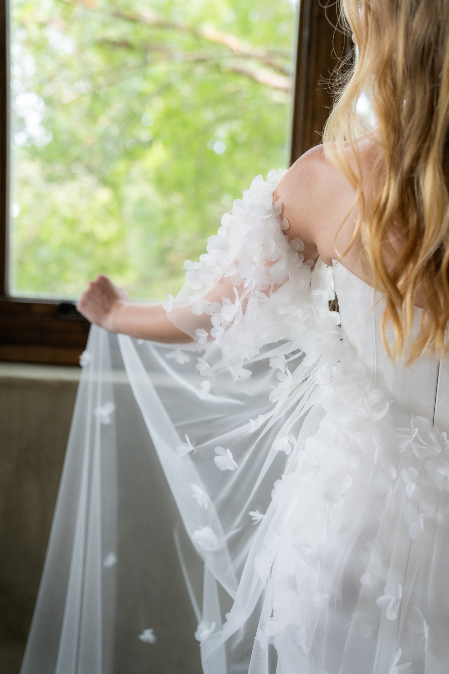 Ombréd 3D Floral Cape