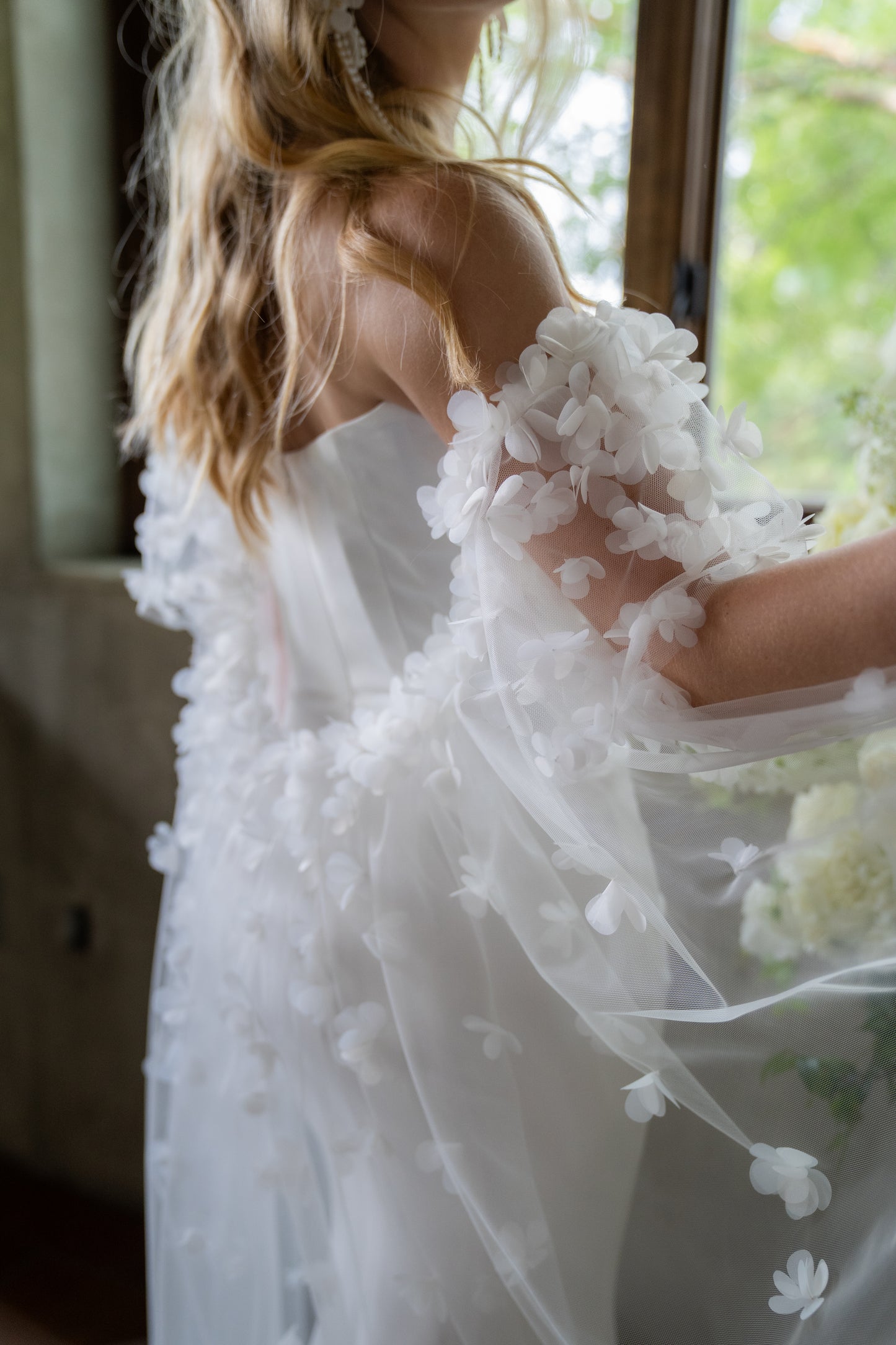 Ombréd 3D Floral Cape