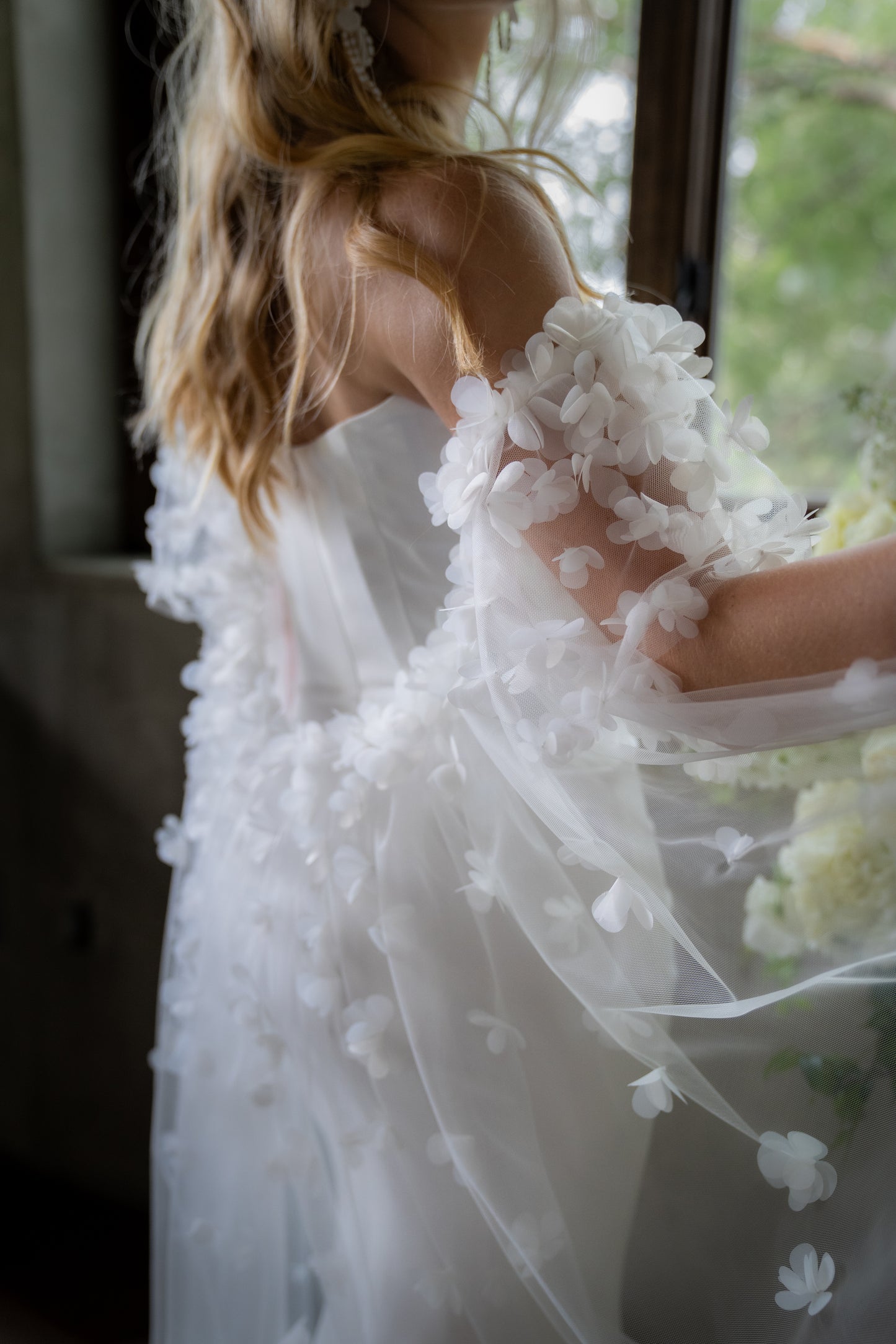 Ombréd 3D Floral Cape