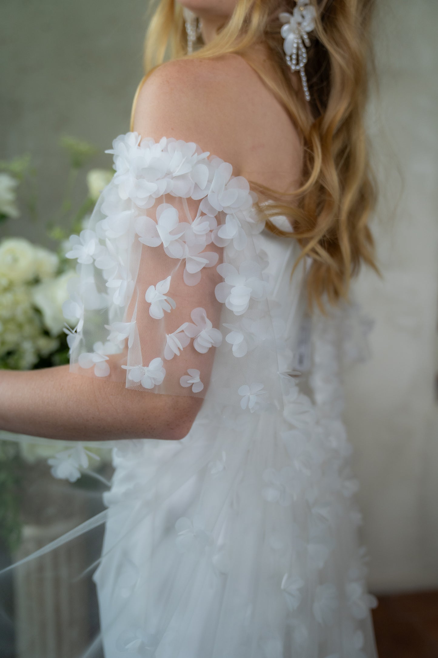 Ombréd 3D Floral Cape