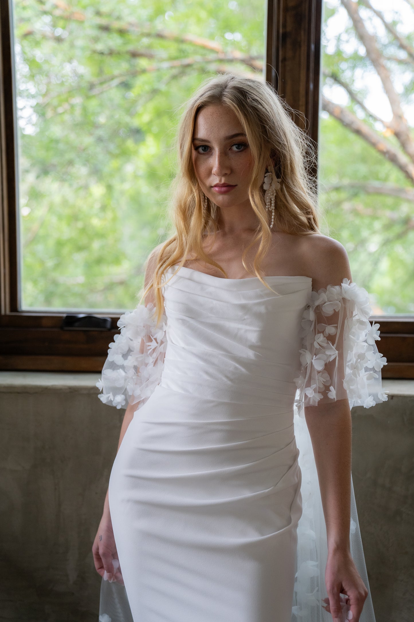 Ombréd 3D Floral Cape