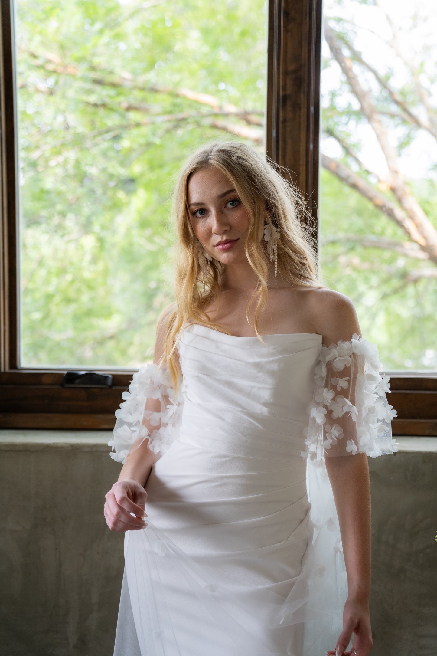 Ombréd 3D Floral Cape