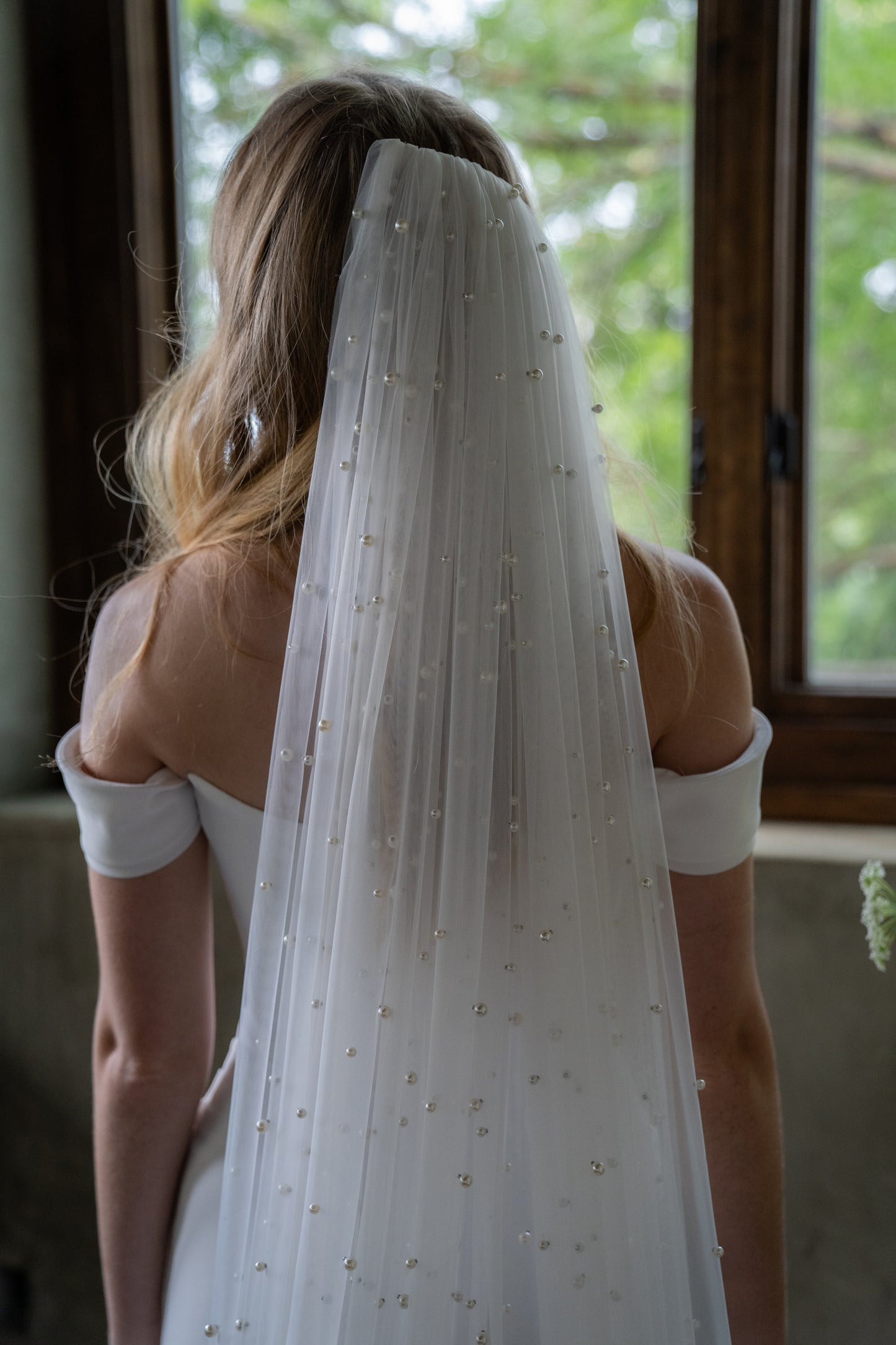 Mother of Pearl Cathedral Veil