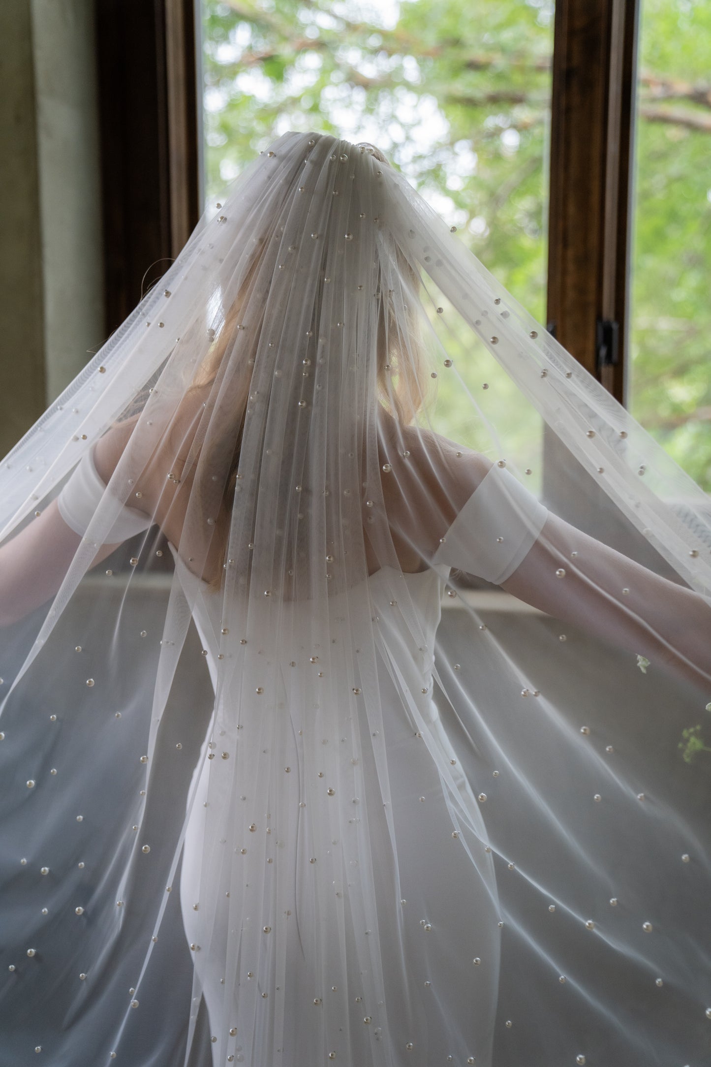 Mother of Pearl Cathedral Veil