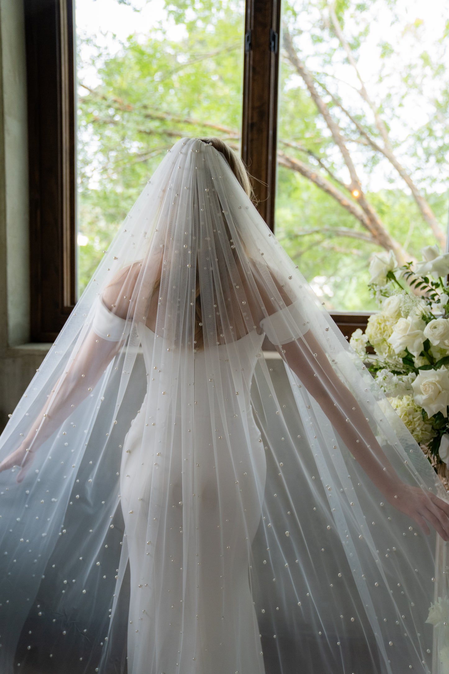 Mother of Pearl Cathedral Veil