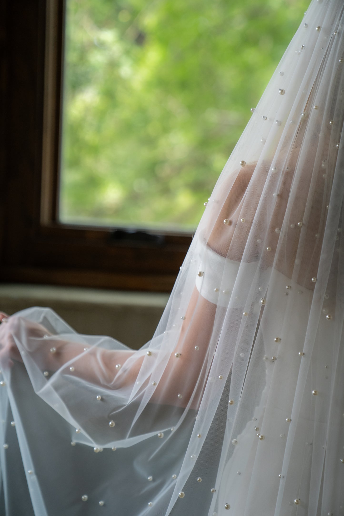 Mother of Pearl Cathedral Veil