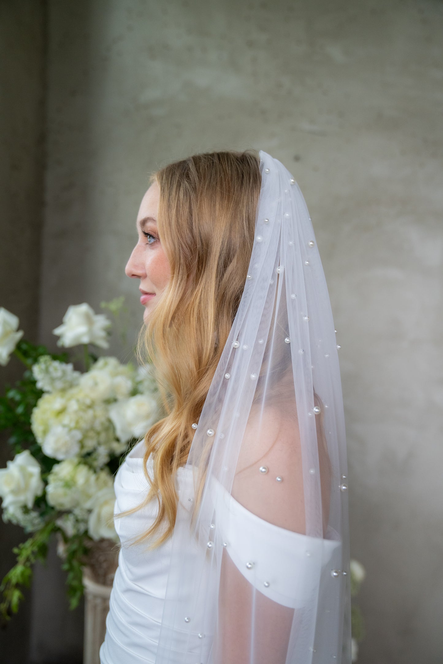 Mother of Pearl Cathedral Veil