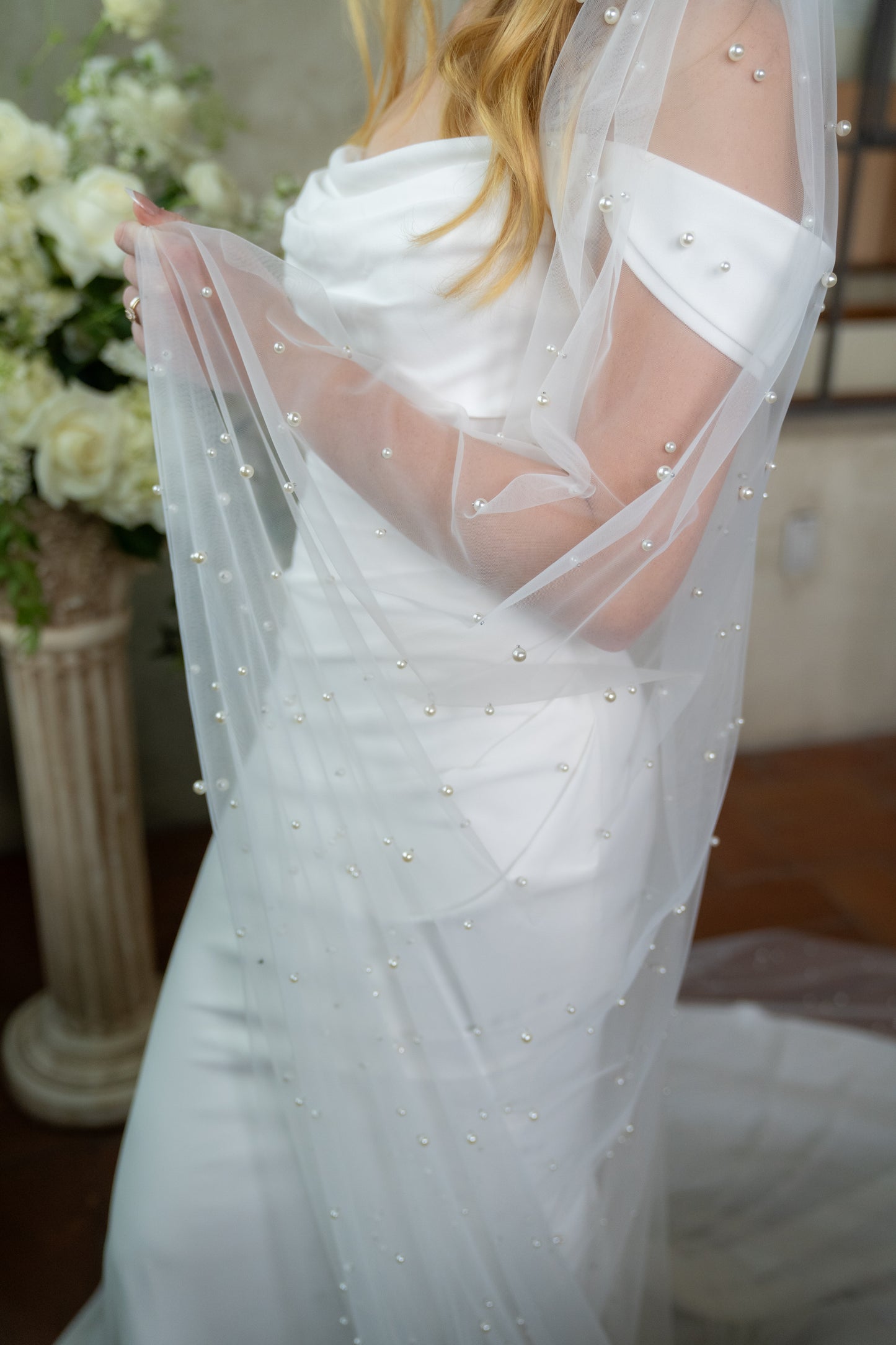 Mother of Pearl Cathedral Veil