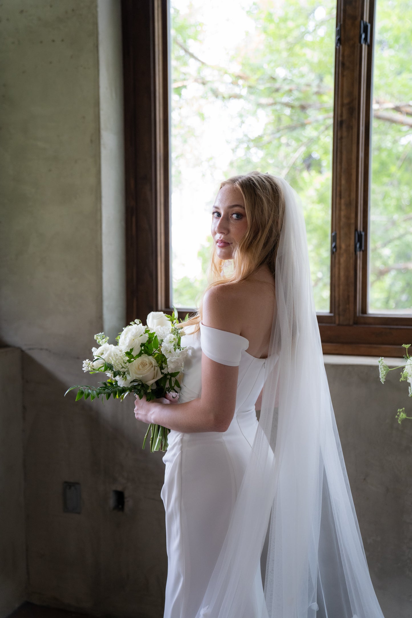 3D Floral Cathedral Veil